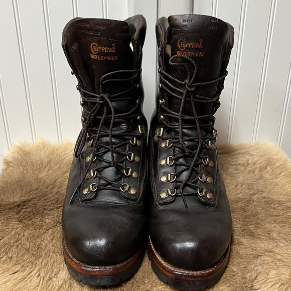 Chippewa 25492 Weddell Bay Waterproof Boots 10E Leather Logger Vibram main image 7